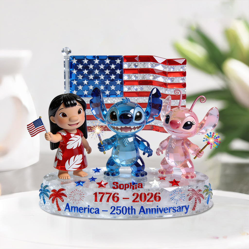 Personalized Acrylic Plaque 250 Years Freedom Custom Gift Custom Shaped Acrylic Plaque GradoCreations