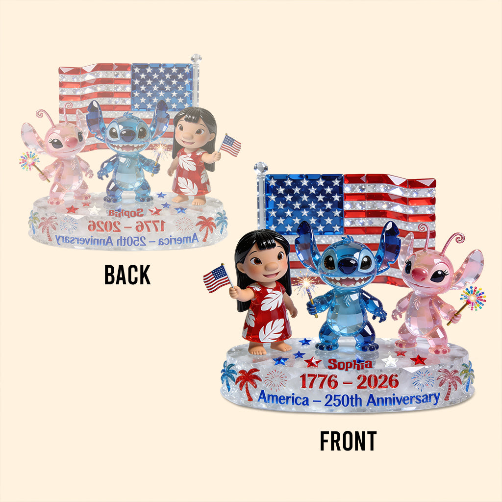 Personalized Acrylic Plaque 250 Years Freedom Custom Gift Custom Shaped Acrylic Plaque GradoCreations
