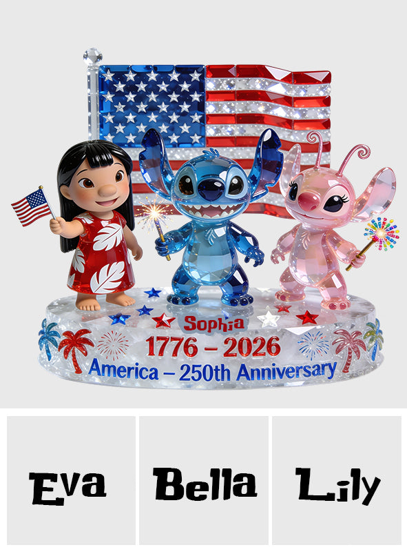 Personalized Acrylic Plaque 250 Years Freedom Custom Gift Custom Shaped Acrylic Plaque GradoCreations