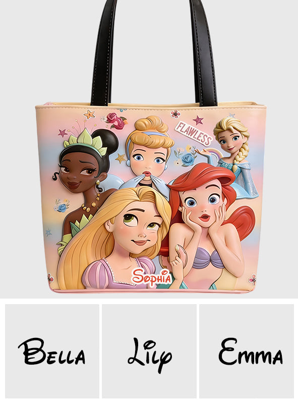 Personalized Princess Tote Bag Custom Name Gift for Girls Tote Bag GradoCreations