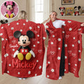 Personalized Mickey Mouse Wearable Blanket for Kids & Adults Wearable Blanket GradoCreations