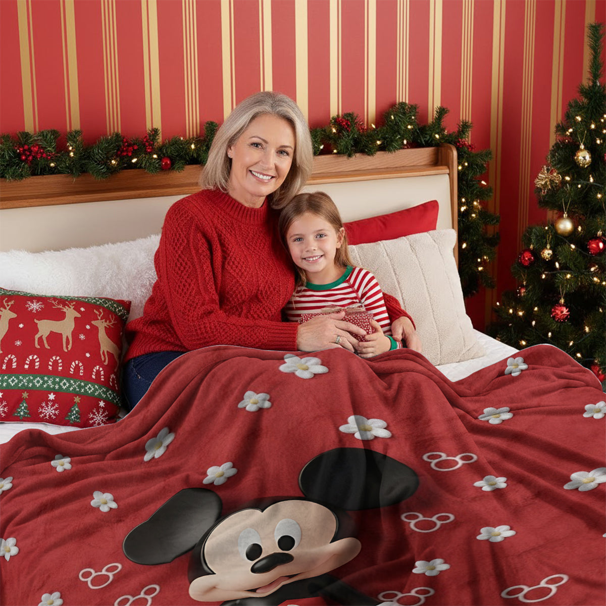 Personalized Mickey Mouse Wearable Blanket for Kids & Adults Wearable Blanket GradoCreations