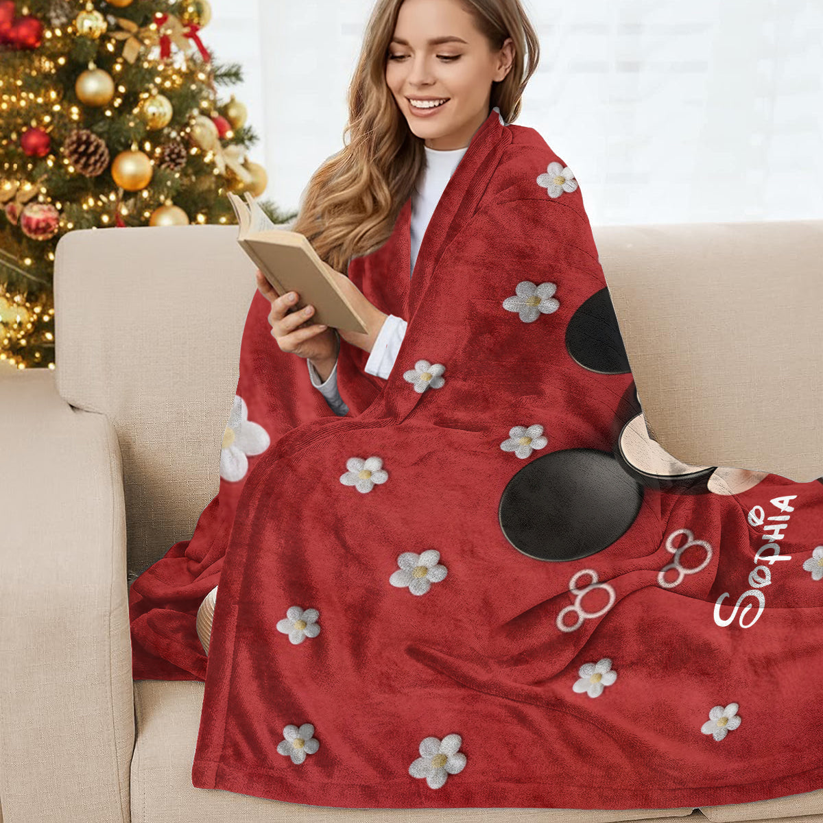Personalized Mickey Mouse Wearable Blanket for Kids & Adults Wearable Blanket GradoCreations