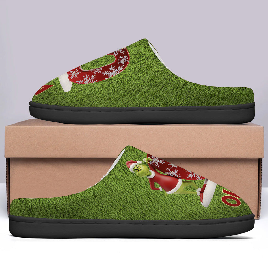 Personalized Christmas Slippers with Custom Name Gift for Kids Slippers GradoCreations