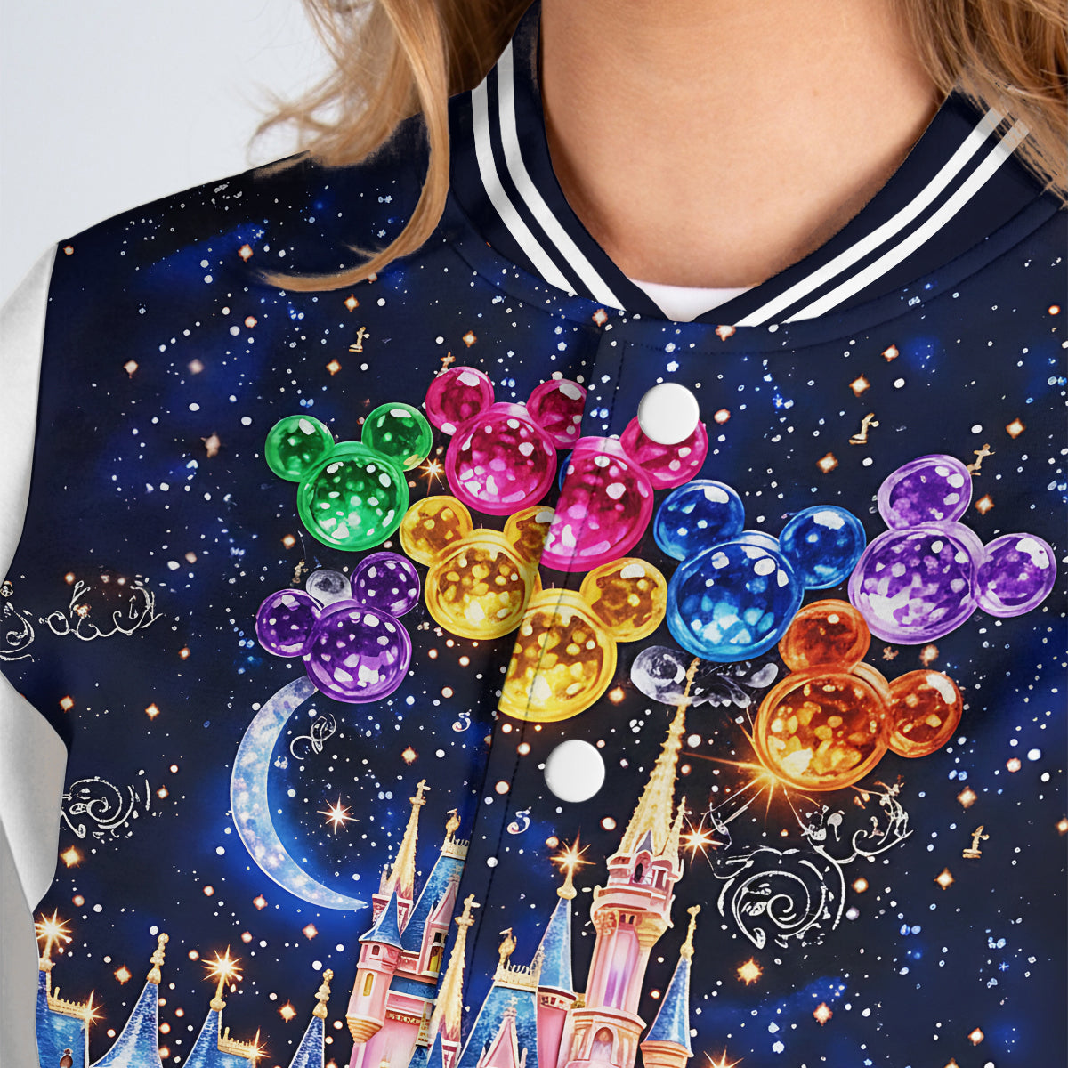 Personalized Disney Castle Varsity Jacket Custom Name Gift Varsity Jacket GradoCreations