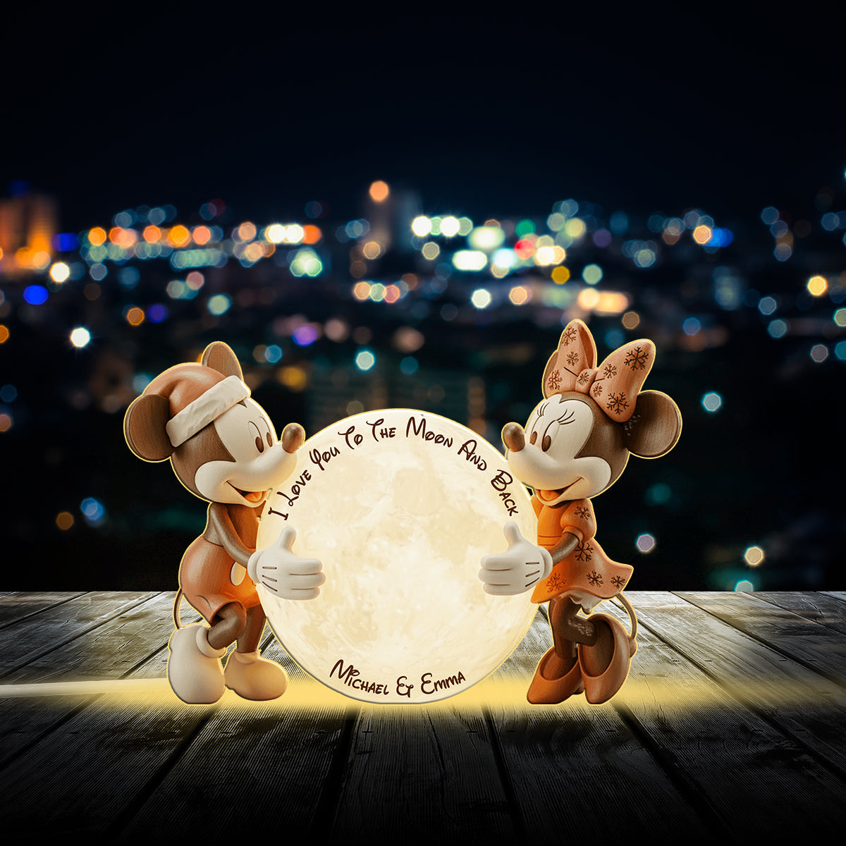 Personalized Acrylic LED Night Light Custom Shapes Gift Acrylic LED Night Light GradoCreations