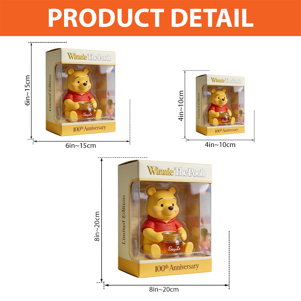 Personalized Acrylic Plaque Yellow Bear 100th Anniversary Gift Custom Shaped Acrylic Plaque GradoCreations