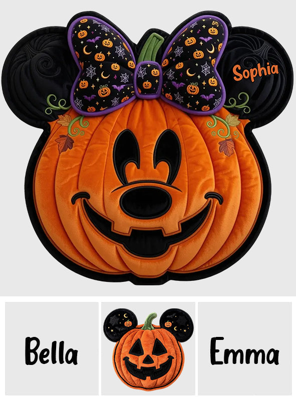Personalized Halloween Mouse Shaped Fleece Blanket Gift Shaped Fleece Blanket GradoCreations