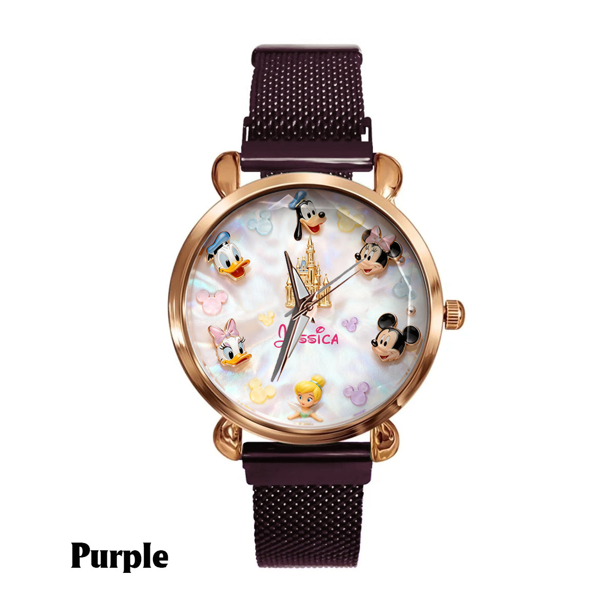 Personalized Disney Women's Hand Watch Custom Name Gift Women Hand Watch GradoCreations