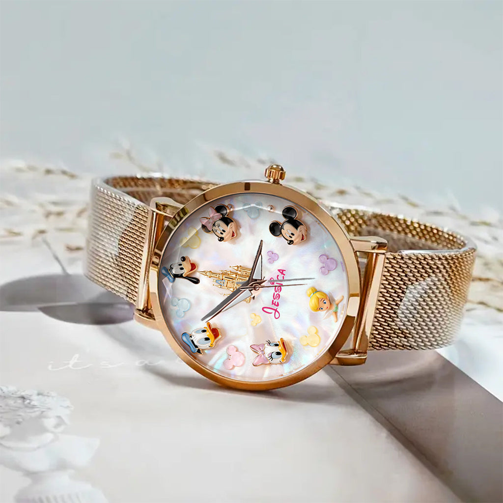 Personalized Disney Women's Hand Watch Custom Name Gift Women Hand Watch GradoCreations