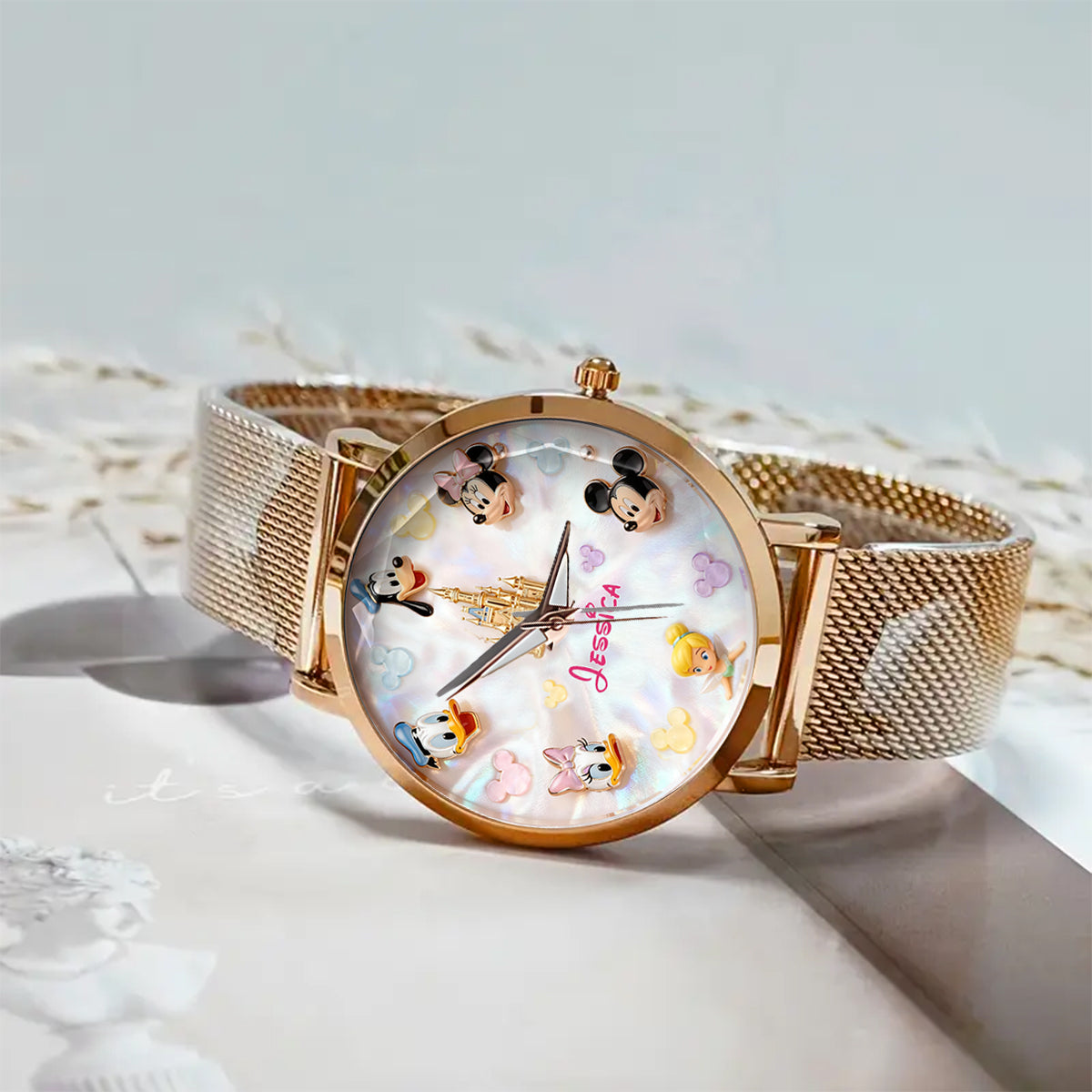 Personalized Disney Women's Hand Watch Custom Name Gift Women Hand Watch GradoCreations