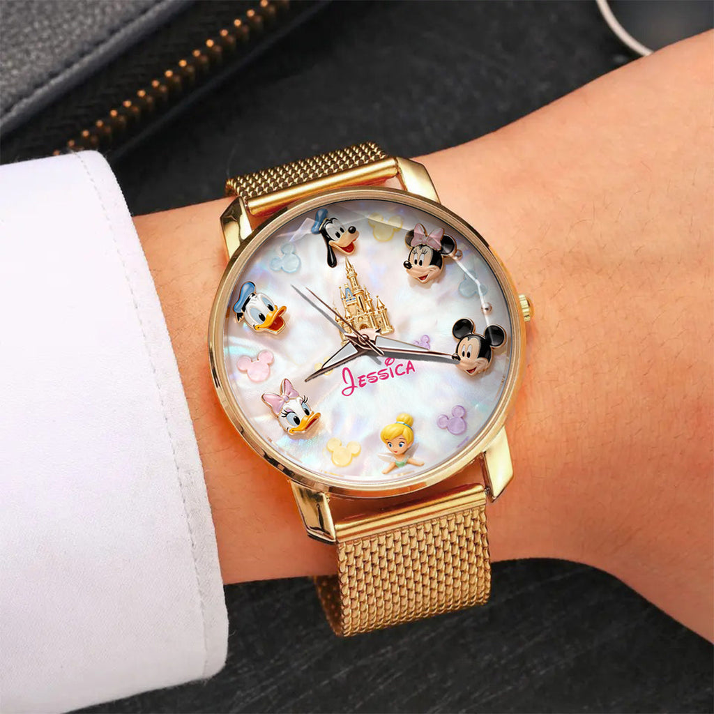 Personalized Disney Women's Hand Watch Custom Name Gift Women Hand Watch GradoCreations