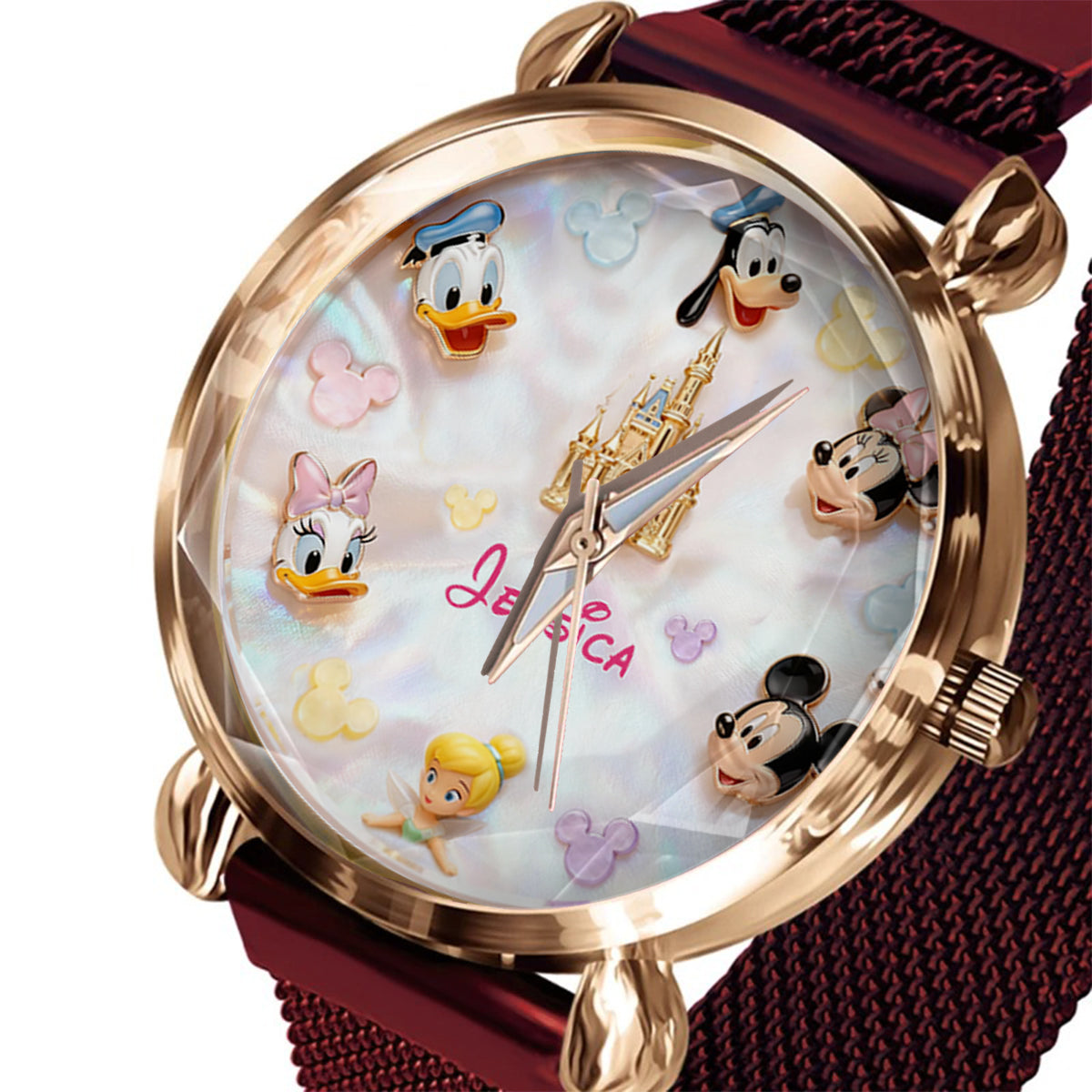 Personalized Disney Women's Hand Watch Custom Name Gift Women Hand Watch GradoCreations