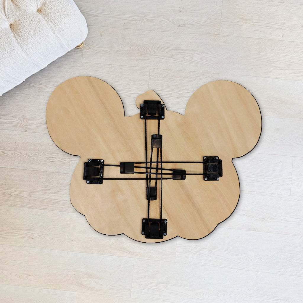Personalized Pumpkin Shaped Table with Mickey Ears Custom Gift Table Custom Shape GradoCreations