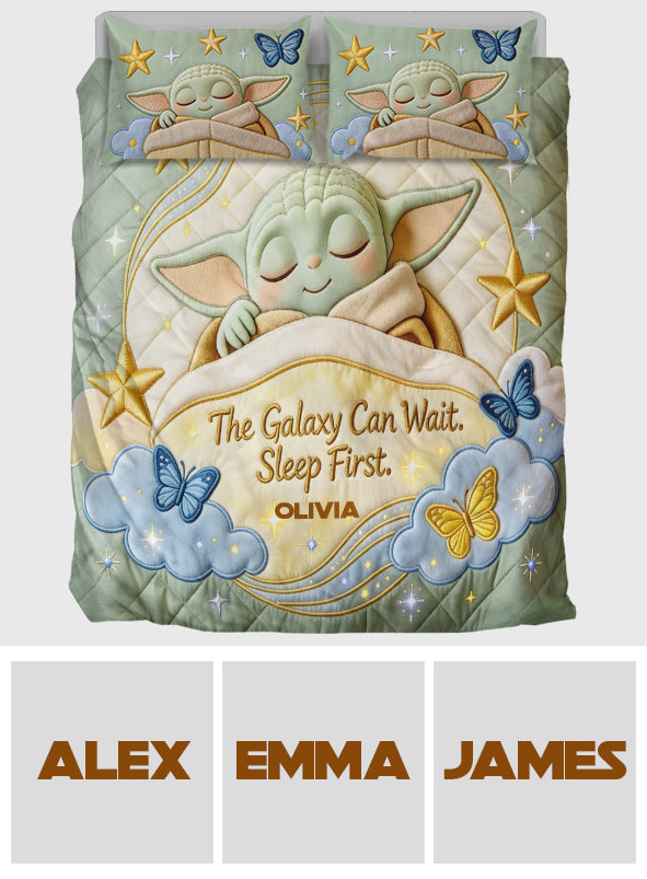 Personalized Baby Yoda Bedding Set Custom Name Gift for Kids Bedding Set GradoCreations