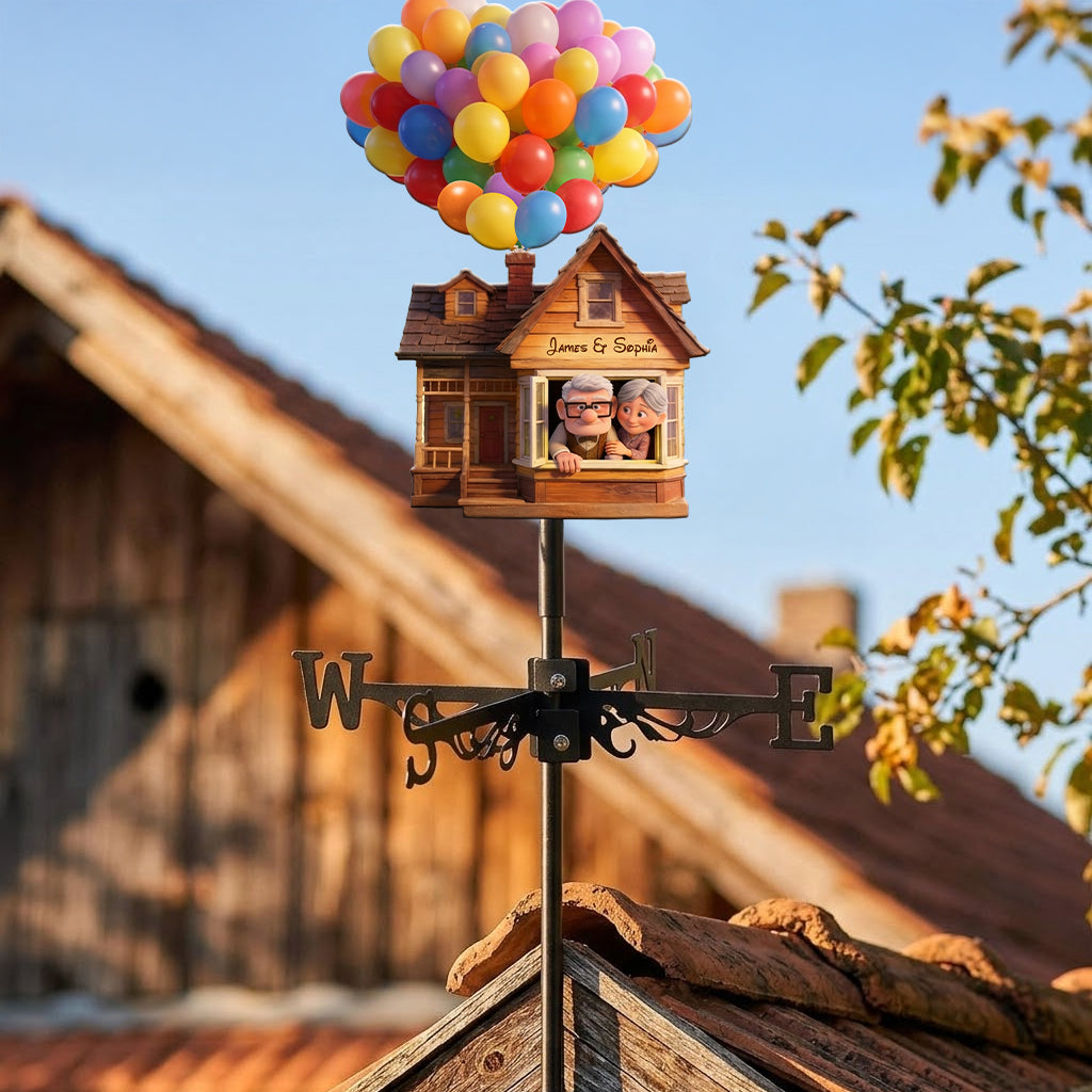 Personalized Up Movie Couple Weather Vane Gift for Couples Weather Vane GradoCreations