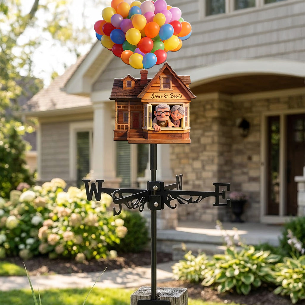 Personalized Up Movie Couple Weather Vane Gift for Couples Weather Vane GradoCreations