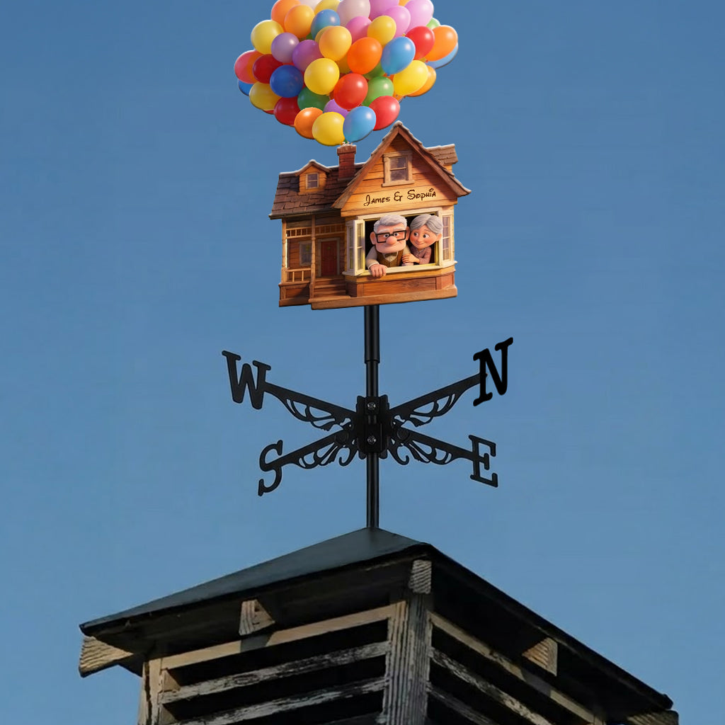 Personalized Up Movie Couple Weather Vane Gift for Couples Weather Vane GradoCreations