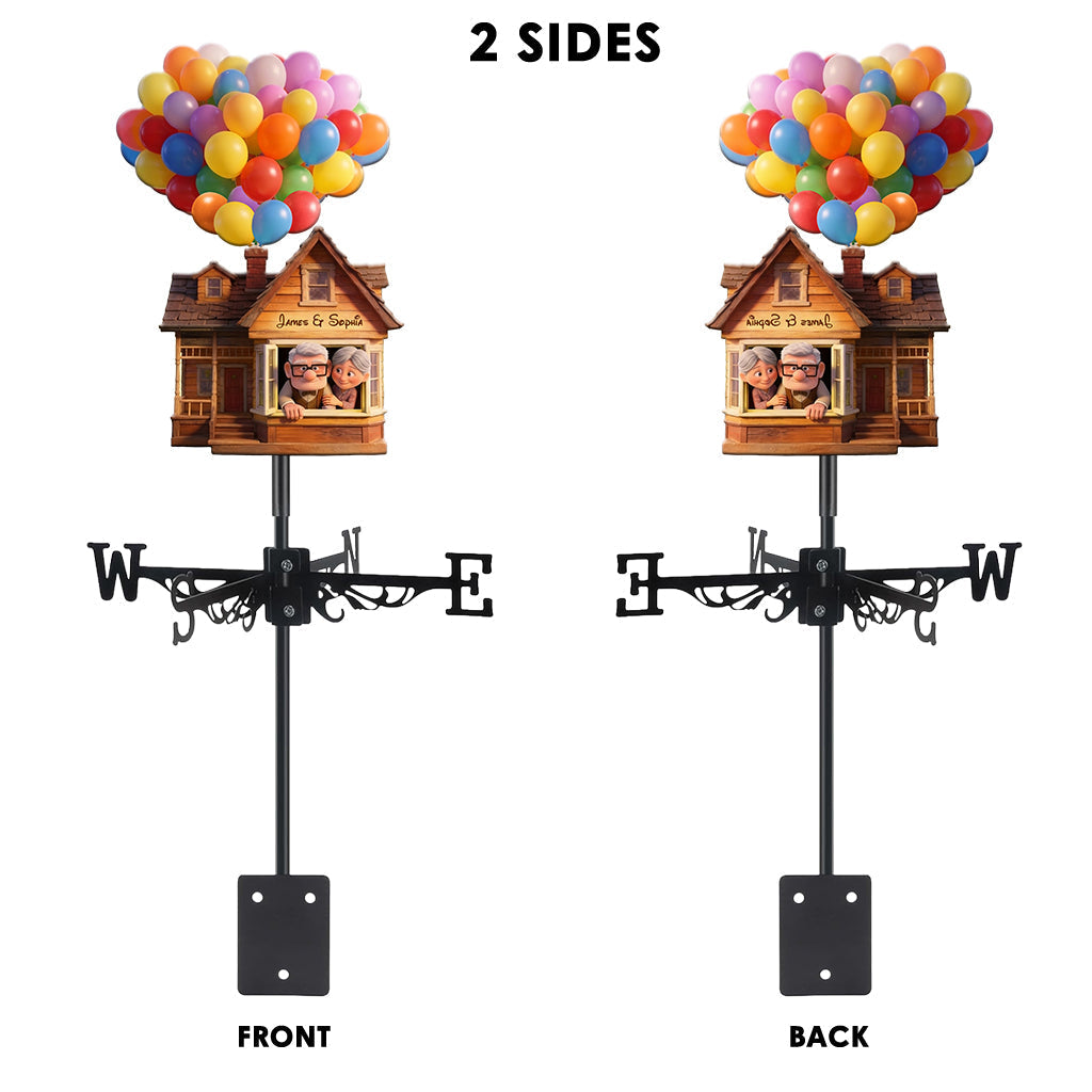 Personalized Up Movie Couple Weather Vane Gift for Couples Weather Vane GradoCreations
