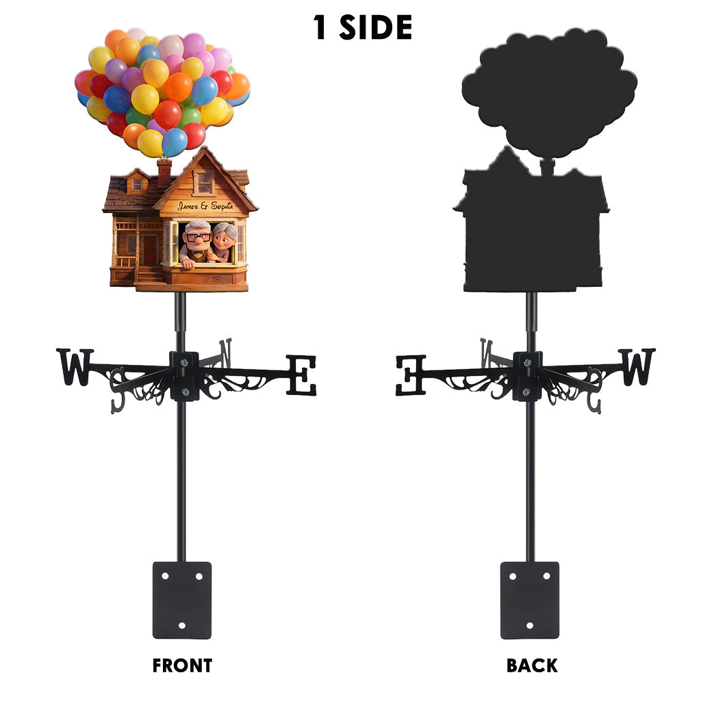 Personalized Up Movie Couple Weather Vane Gift for Couples Weather Vane GradoCreations