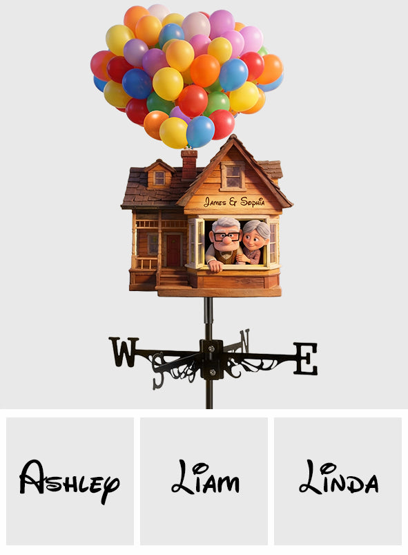 Personalized Up Movie Couple Weather Vane Gift for Couples Weather Vane GradoCreations