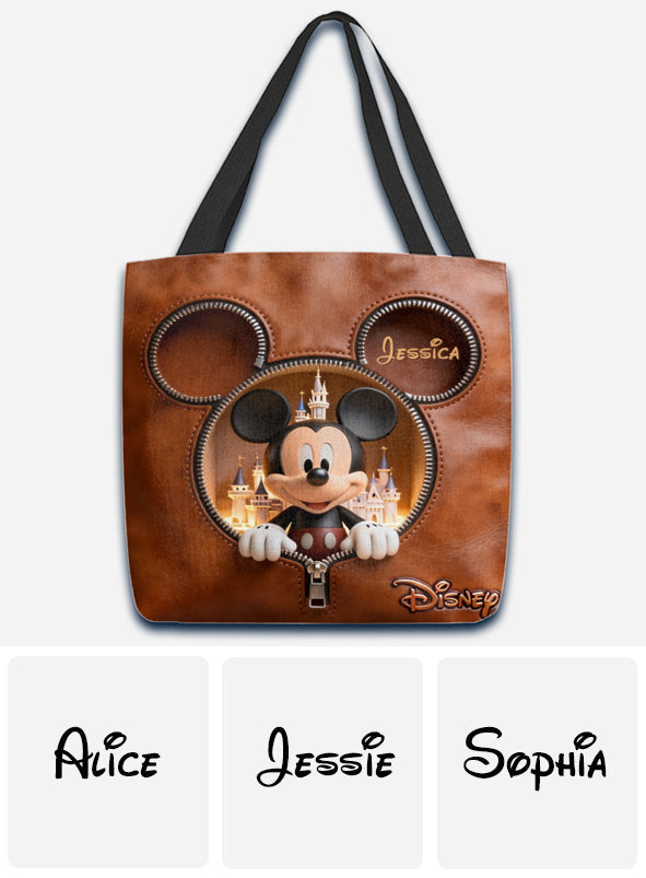 Personalized Mickey Mouse Tote Bag Custom Name Gift for Kids Tote Bag GradoCreations
