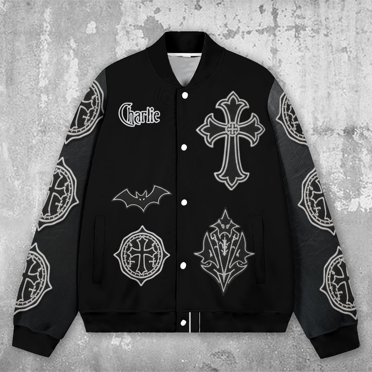 Personalized Black Varsity Jacket Custom Couple Gift Love You To Death Varsity Jacket GradoCreations