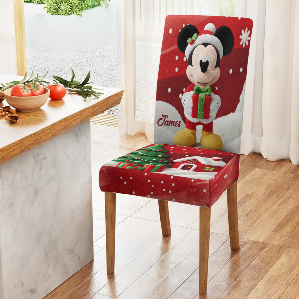 Personalized Disney Mouse Chair Covers Custom Holiday Set Chair Cover Set GradoCreations