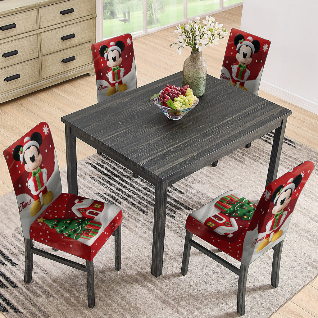 Personalized Disney Mouse Chair Covers Custom Holiday Set Chair Cover Set GradoCreations