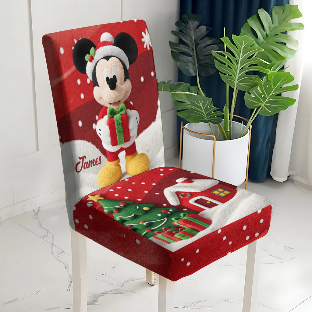 Personalized Disney Mouse Chair Covers Custom Holiday Set Chair Cover Set GradoCreations