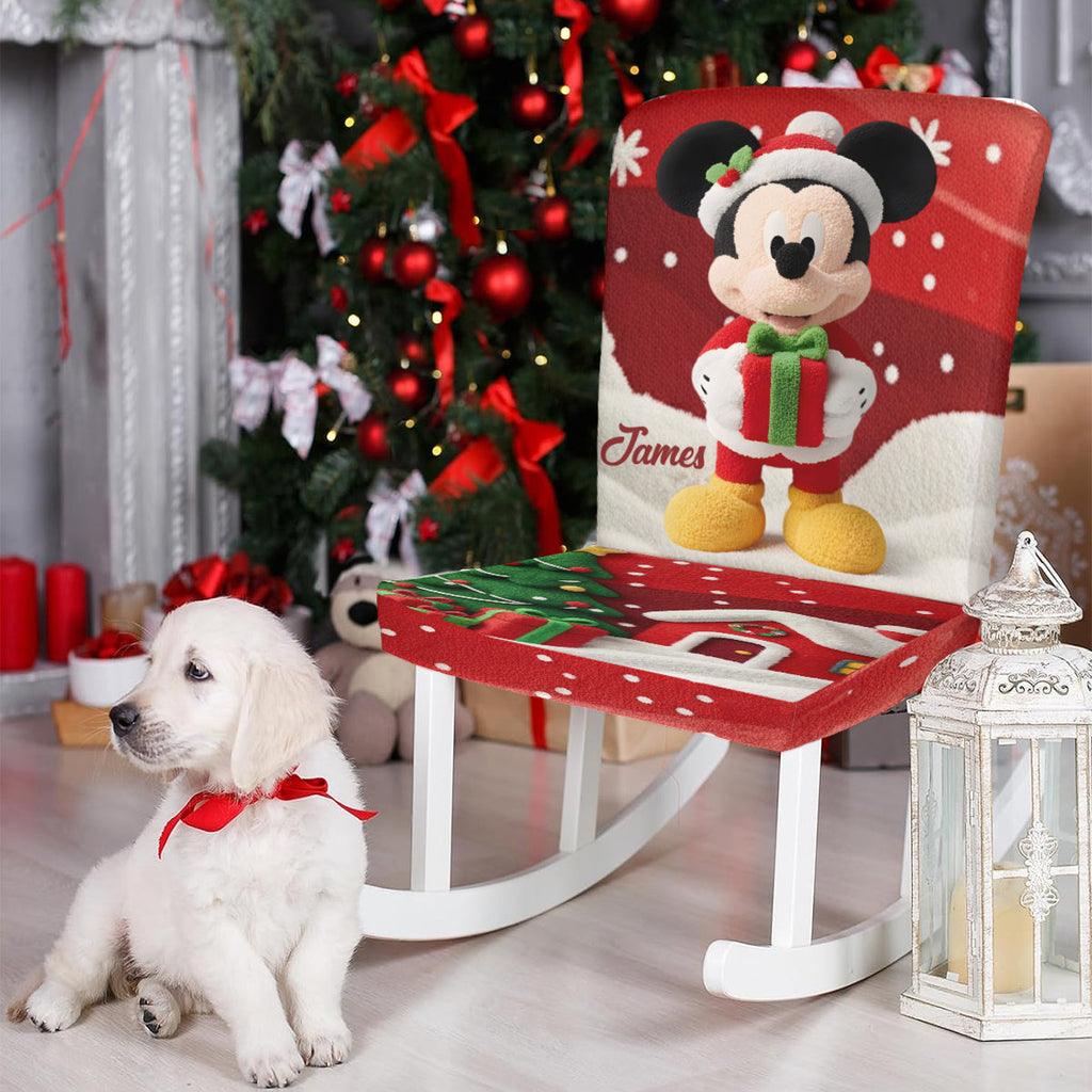 Personalized Disney Mouse Chair Covers Custom Holiday Set Chair Cover Set GradoCreations