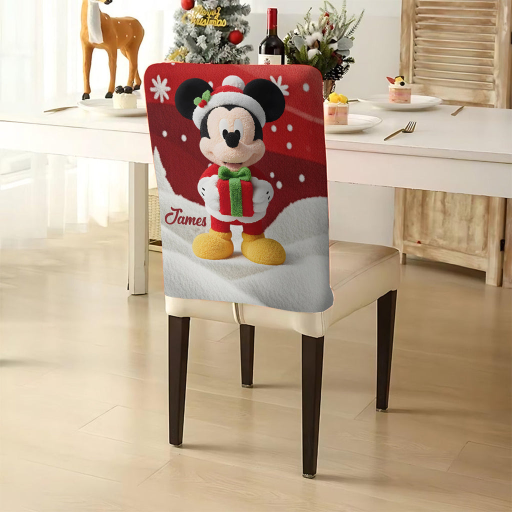 Personalized Disney Mouse Chair Covers Custom Holiday Set Chair Cover Set GradoCreations