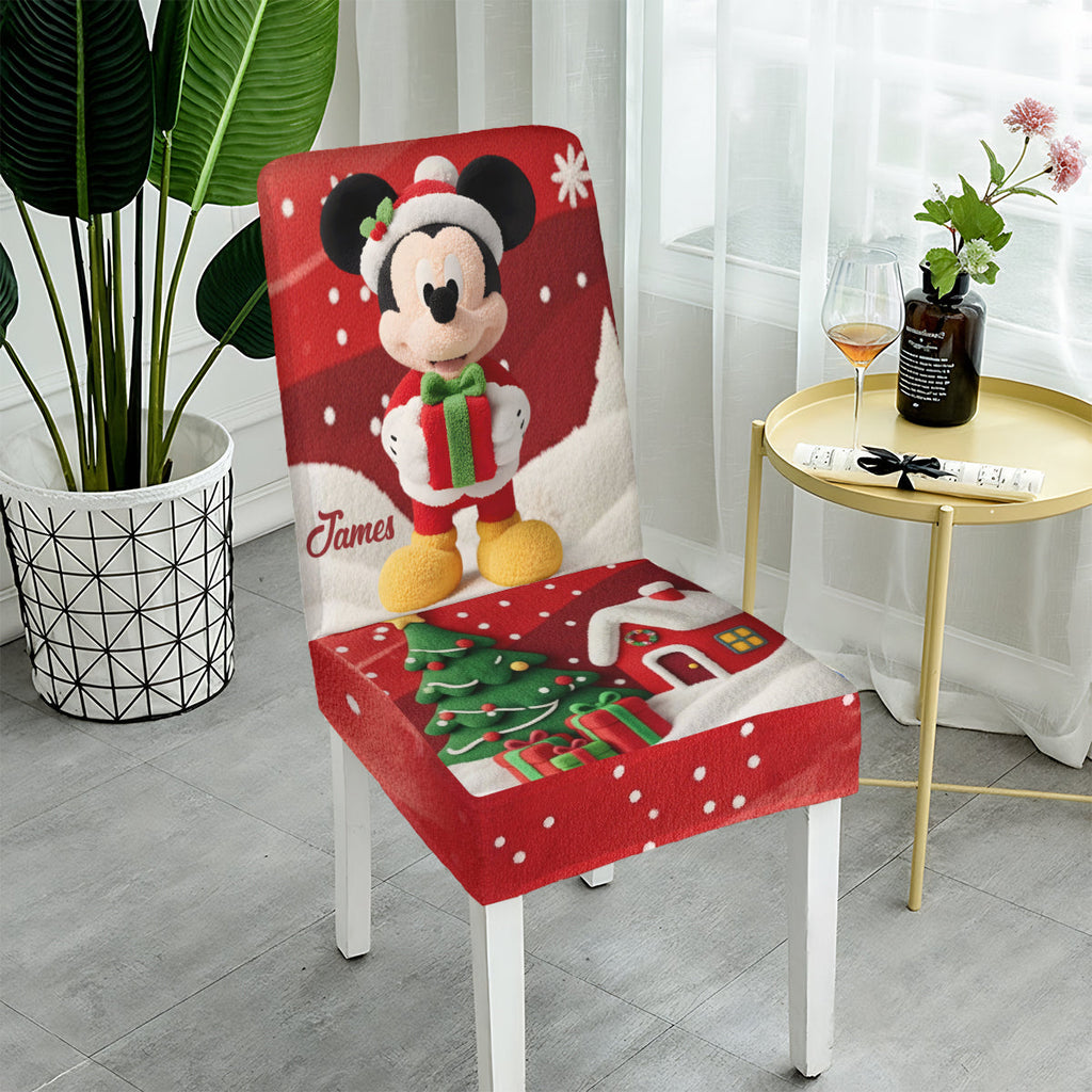 Personalized Disney Mouse Chair Covers Custom Holiday Set Chair Cover Set GradoCreations