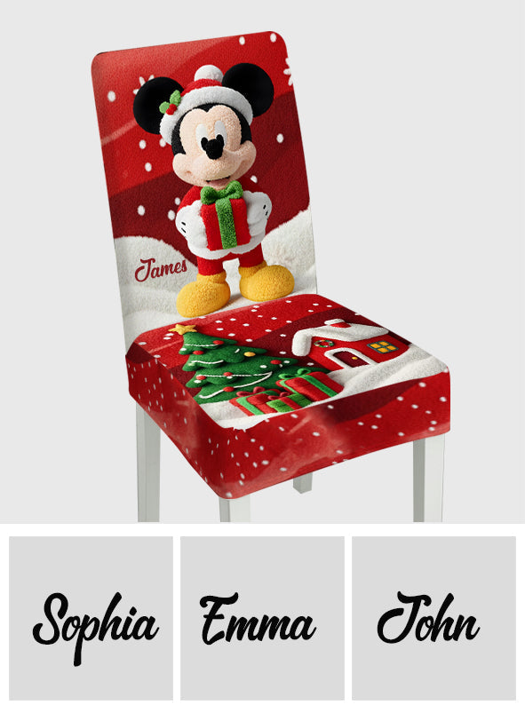 Personalized Disney Mouse Chair Covers Custom Holiday Set Chair Cover Set GradoCreations
