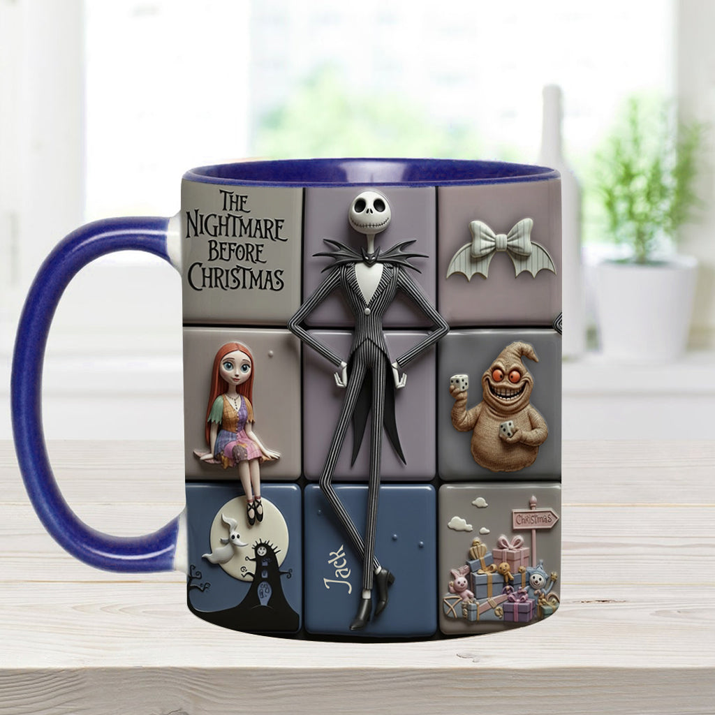 Personalized Nightmare Before Christmas Accent Mug Gift for Kids & Adults Accent Mug GradoCreations