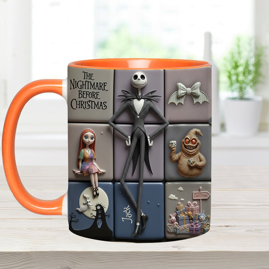 Personalized Nightmare Before Christmas Accent Mug Gift for Kids & Adults Accent Mug GradoCreations