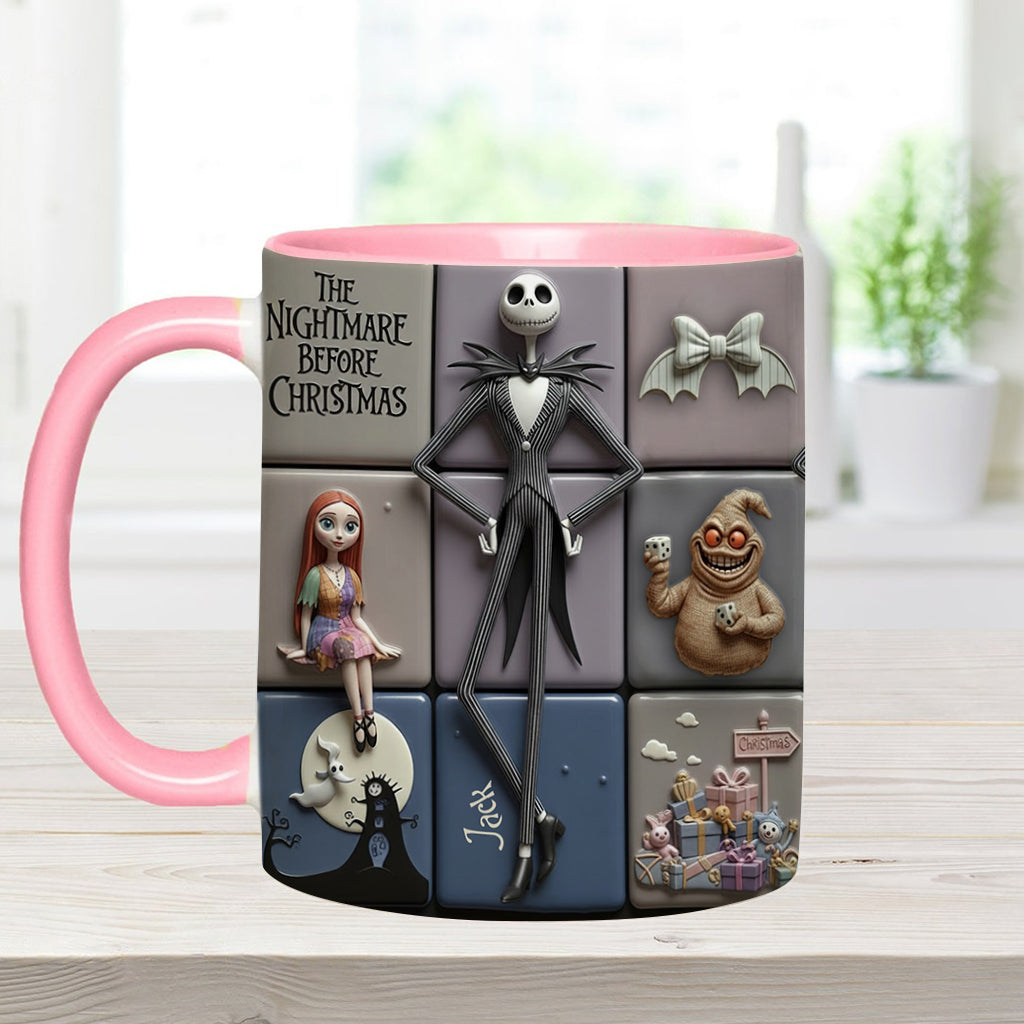 Personalized Nightmare Before Christmas Accent Mug Gift for Kids & Adults Accent Mug GradoCreations