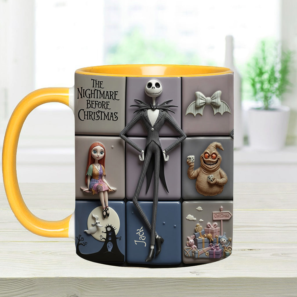 Personalized Nightmare Before Christmas Accent Mug Gift for Kids & Adults Accent Mug GradoCreations