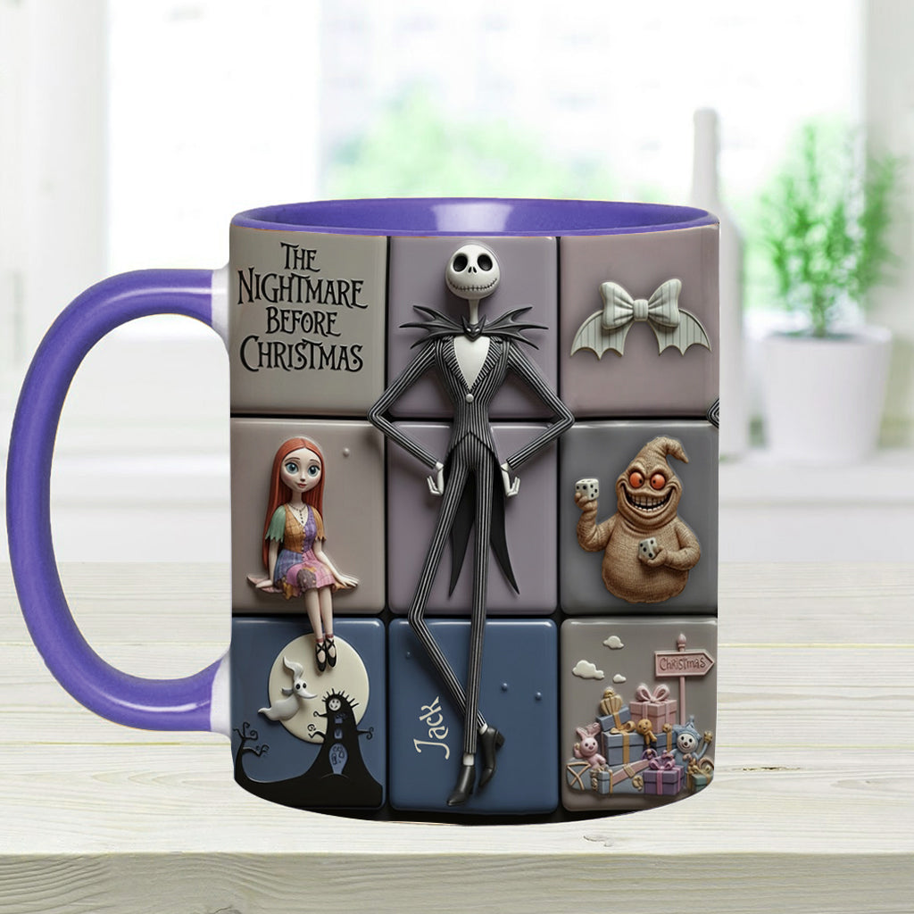 Personalized Nightmare Before Christmas Accent Mug Gift for Kids & Adults Accent Mug GradoCreations