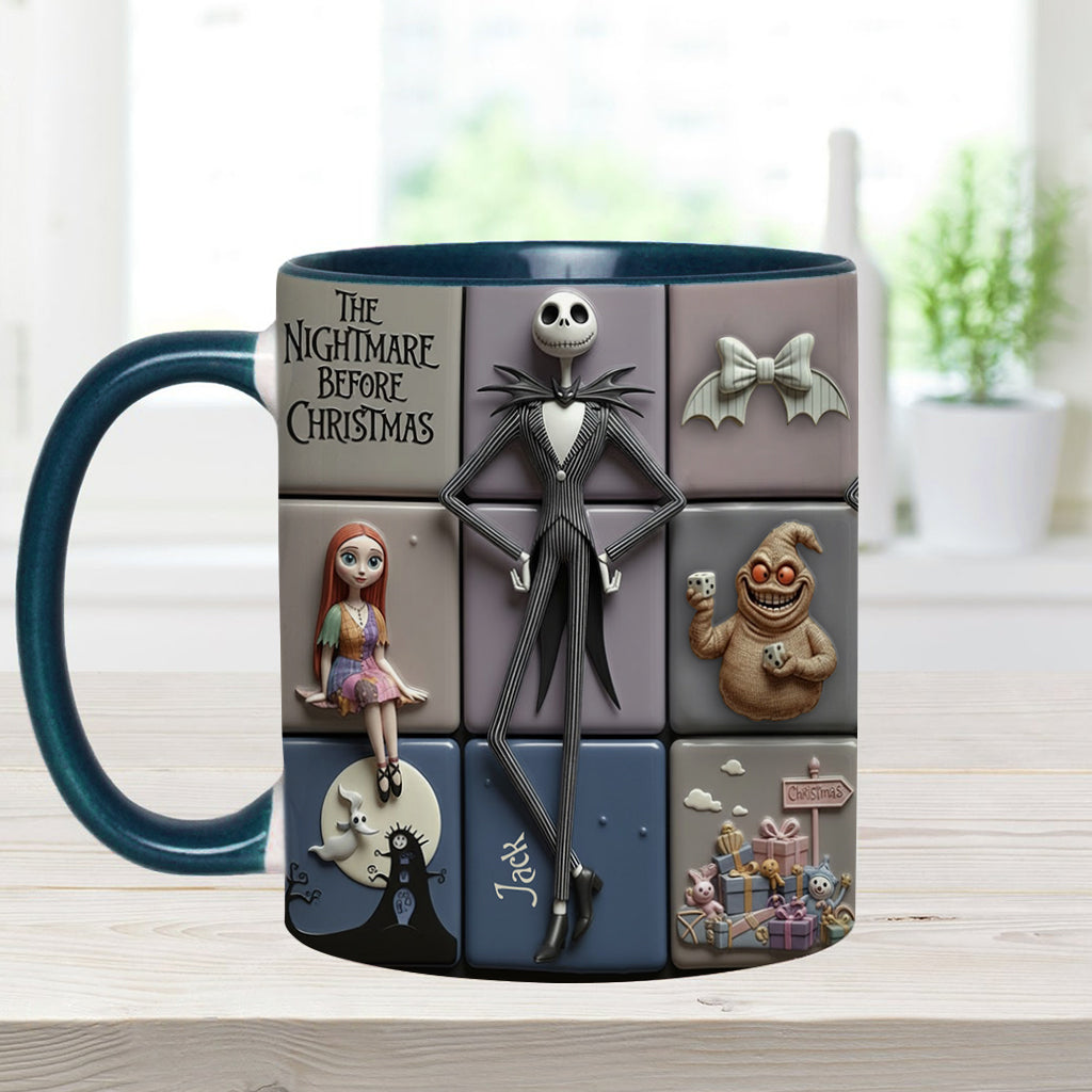Personalized Nightmare Before Christmas Accent Mug Gift for Kids & Adults Accent Mug GradoCreations