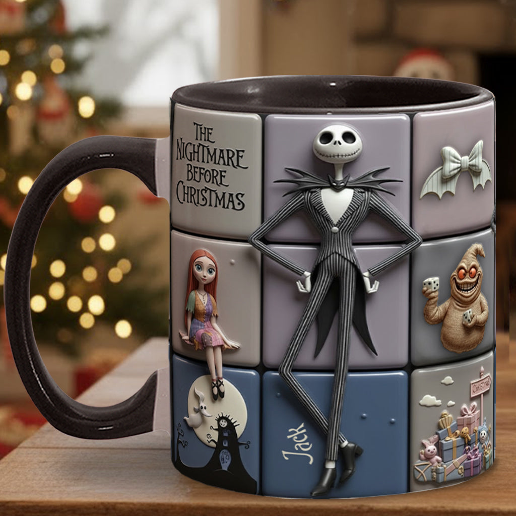 Personalized Nightmare Before Christmas Accent Mug Gift for Kids & Adults Accent Mug GradoCreations