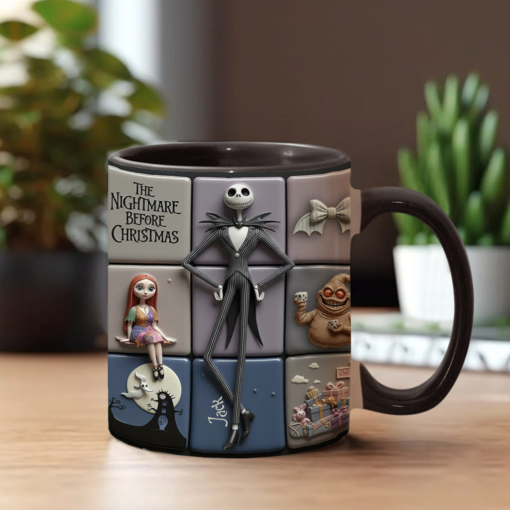 Personalized Nightmare Before Christmas Accent Mug Gift for Kids & Adults Accent Mug GradoCreations