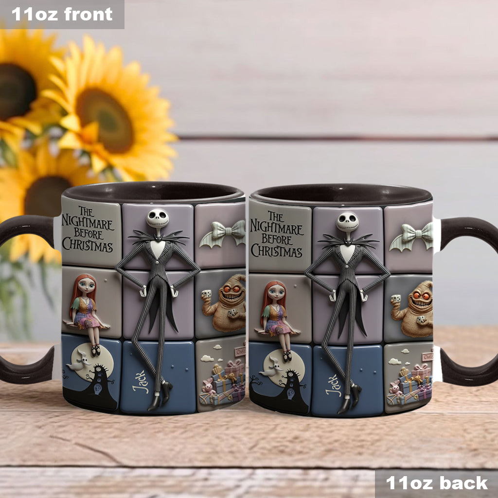 Personalized Nightmare Before Christmas Accent Mug Gift for Kids & Adults Accent Mug GradoCreations