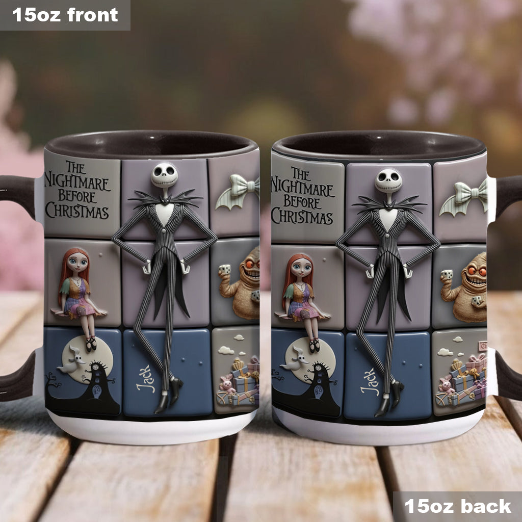 Personalized Nightmare Before Christmas Accent Mug Gift for Kids & Adults Accent Mug GradoCreations