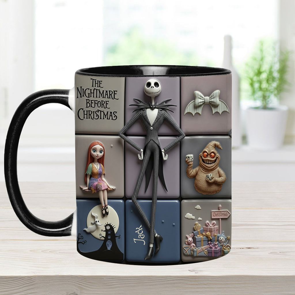 Personalized Nightmare Before Christmas Accent Mug Gift for Kids & Adults Accent Mug GradoCreations