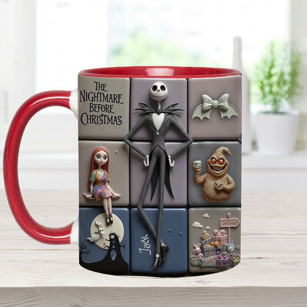 Personalized Nightmare Before Christmas Accent Mug Gift for Kids & Adults Accent Mug GradoCreations