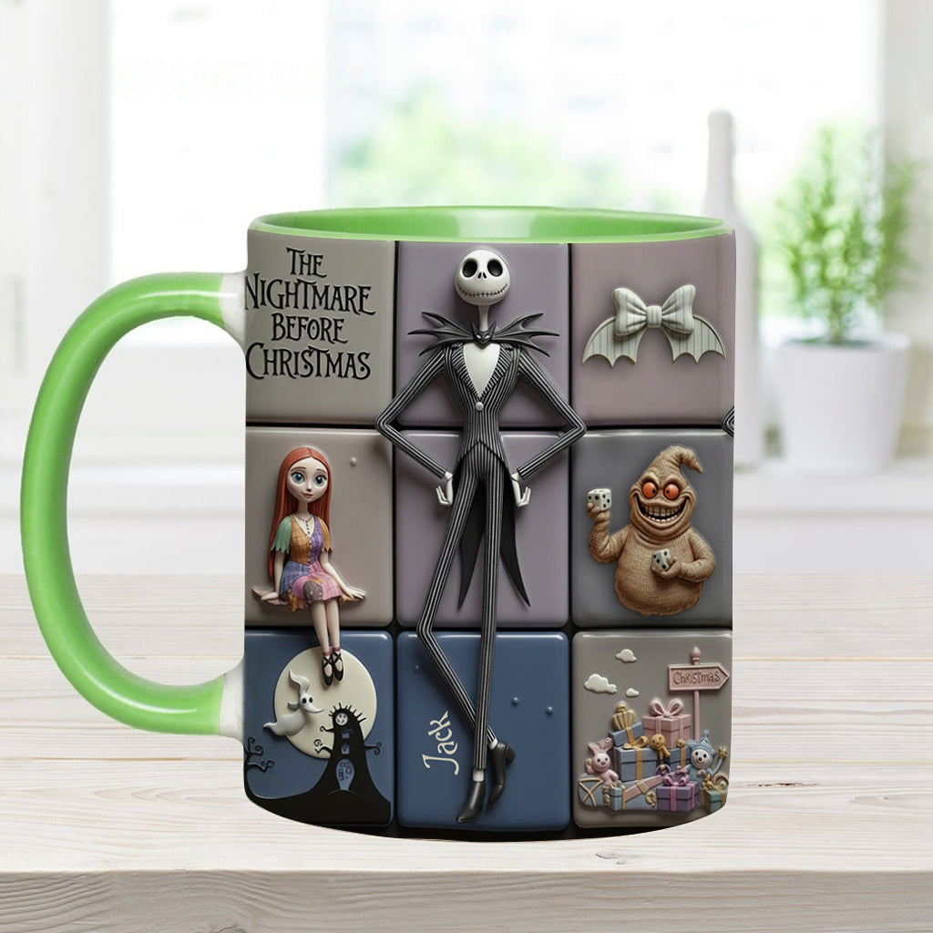 Personalized Nightmare Before Christmas Accent Mug Gift for Kids & Adults Accent Mug GradoCreations