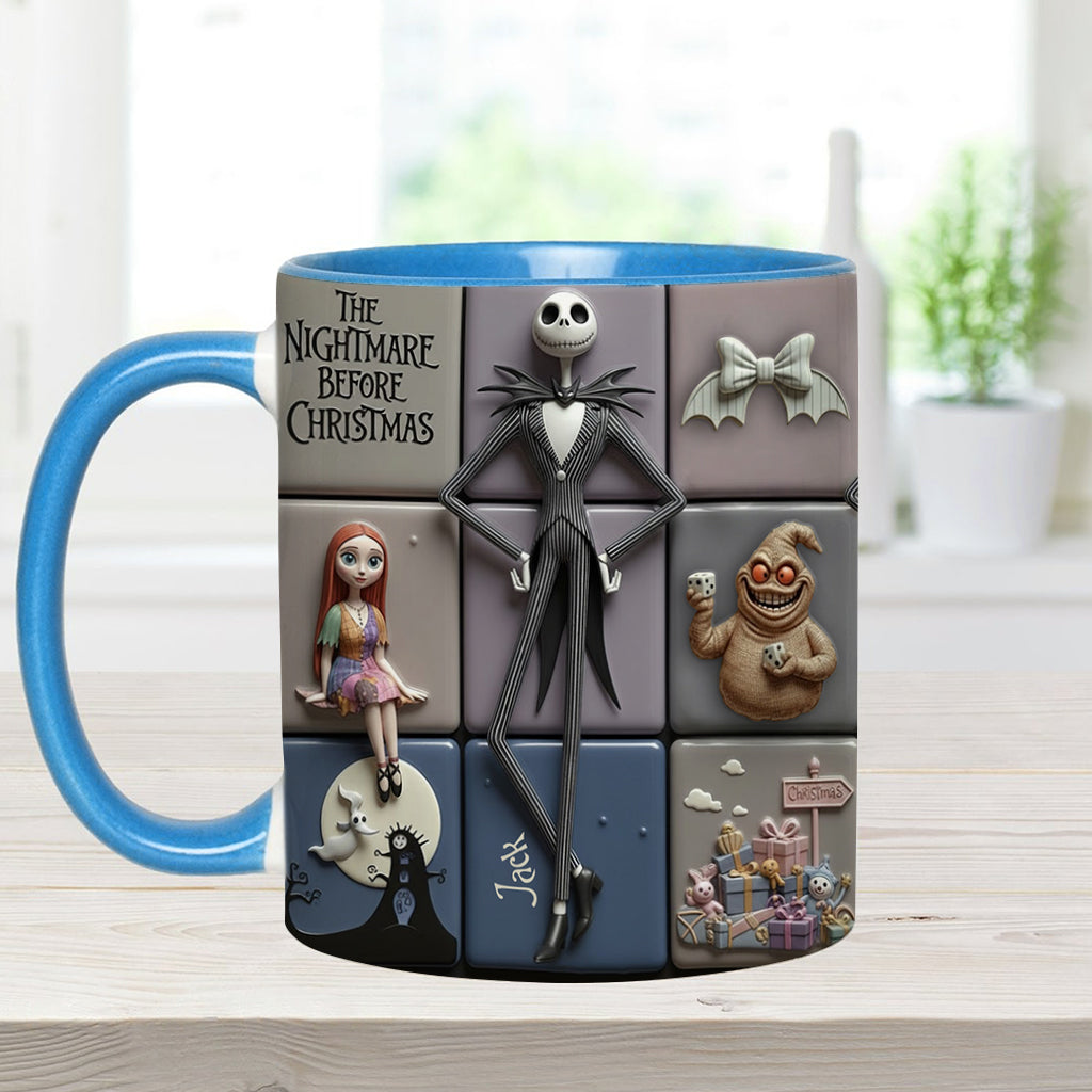 Personalized Nightmare Before Christmas Accent Mug Gift for Kids & Adults Accent Mug GradoCreations