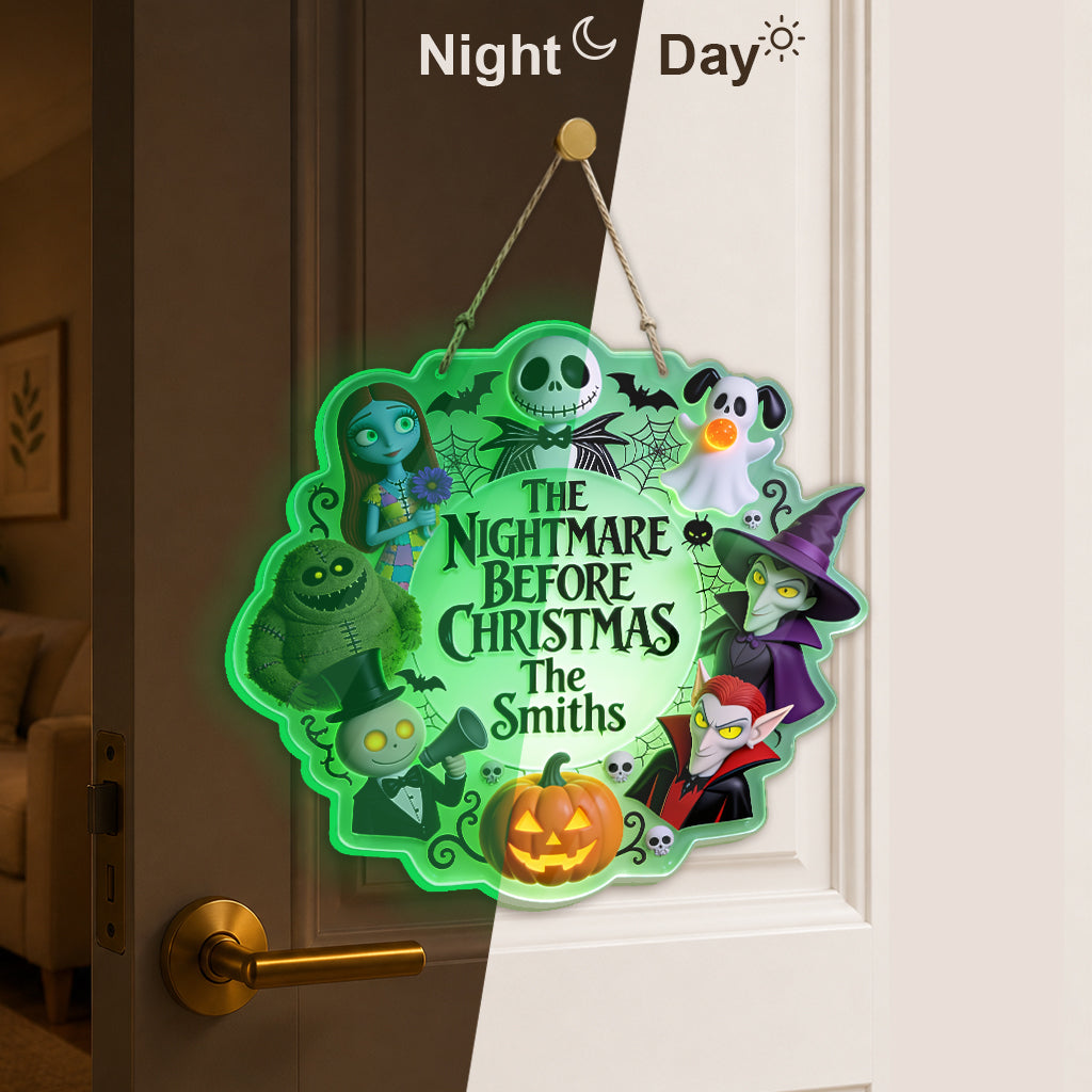 Personalized Luminous Acrylic Sign Spooky Halloween Decor Luminous Acrylic Sign GradoCreations