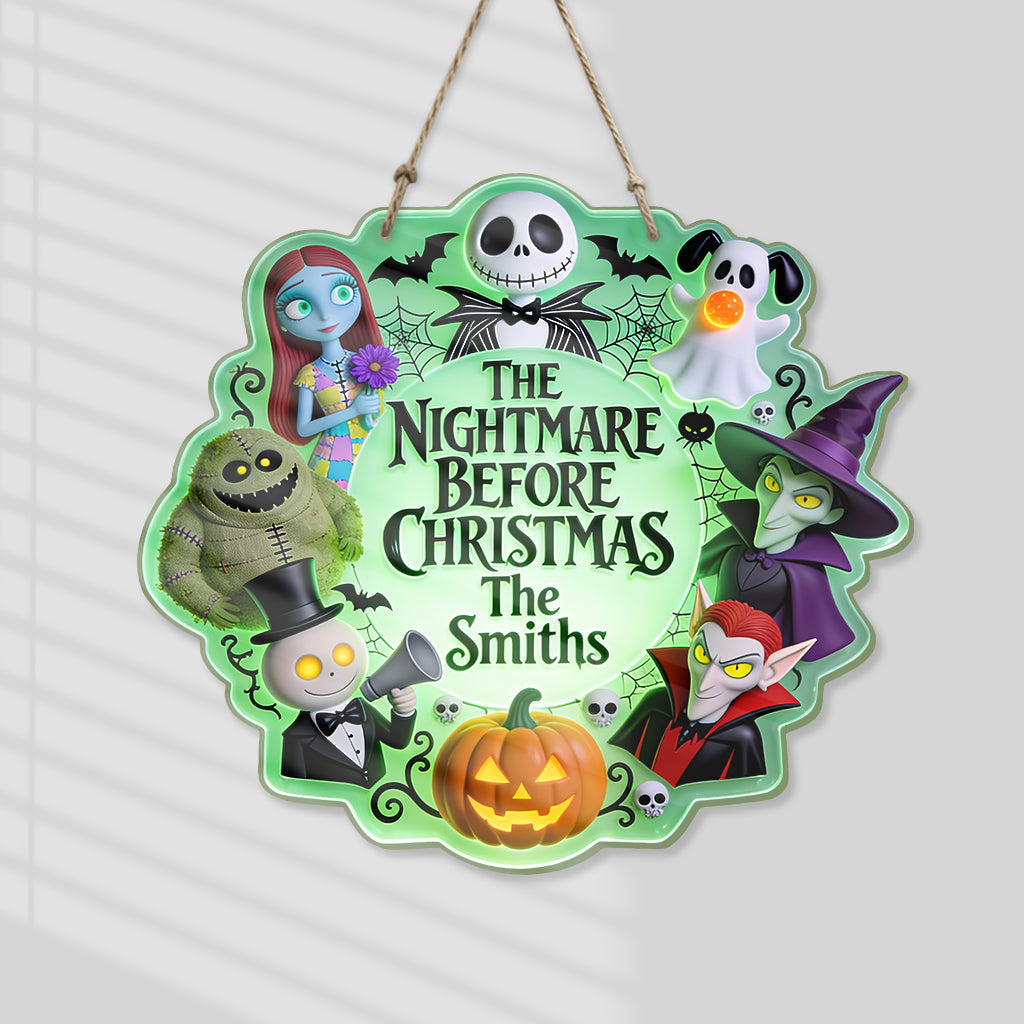 Personalized Luminous Acrylic Sign Spooky Halloween Decor Luminous Acrylic Sign GradoCreations